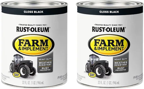Vista 65 de Rust-Oleum Farm & Implement 280176 - Pintura esmaltada, galón, naranja (Allis Chalmers Orange)