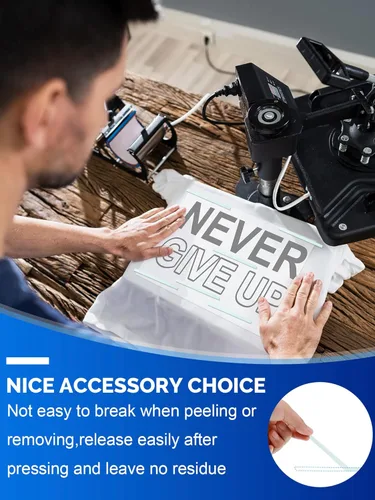 Vista 6 de Fainne 20 rollos de cinta térmica azul de 0.394 in x 32.8 ft (108 pies), resistente al calor de alta temperatura para prensa de transferencia