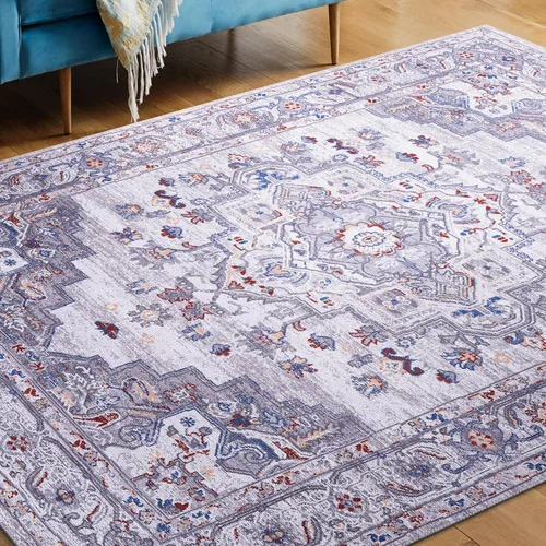 Vista 46 de CAMILSON Alfombras modernas de lujo con diamantes abstractos de 5 x 7 pies, suave, resistente a las manchas, fácil limpieza, no desprende pelo