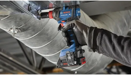 Vista 9 de Bosch GXL18V-502B25 kit de 5 herramientas de 18V con controlador de impacto de punta/llave de 2 en 1, taladro/controlador de martillo de 1/2 pulg.