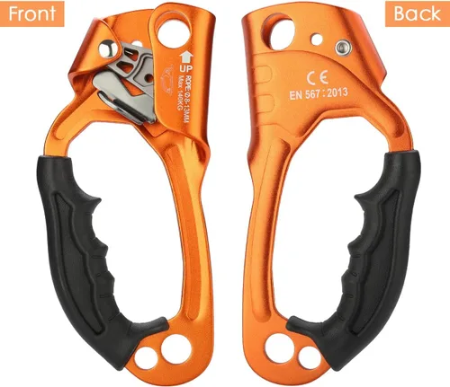 Vista 5 de Ascensor de mano de escalada para arbolista de escalada (derecha e izquierda) para cuerda de 8 ~ 0.512 in