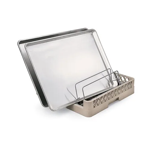 Vollrath TR23 Tamaño Completo Lavavajillas Estante | Bandeja apilable para cubiertos con extremo abierto y/e (5) compartimentos de alambre cromado