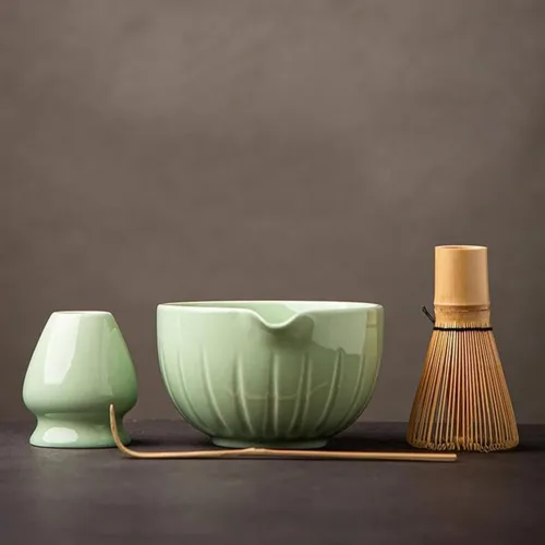 Vista 12 de TANG PIN Juego de matcha premium – Kit tradicional japonés de fabricación de matcha con cuenco de boquilla (chawan), batidor de bambú (Chasen)