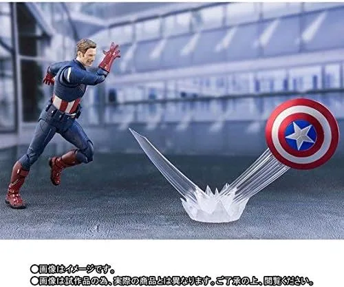 Vista 4 de S.H.Figuarts Capitán América Gorra VS. Edición Capitán América - Vengadores/Endgame