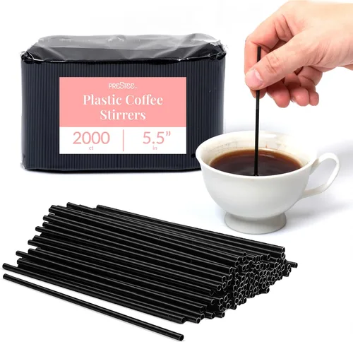 Vista 9 de Prestee - Agitador de café de madera 1000 – Palitos de madera desechables de 5.5 pulgadas de largo para café y cócteles – Mezcladores de bebidas