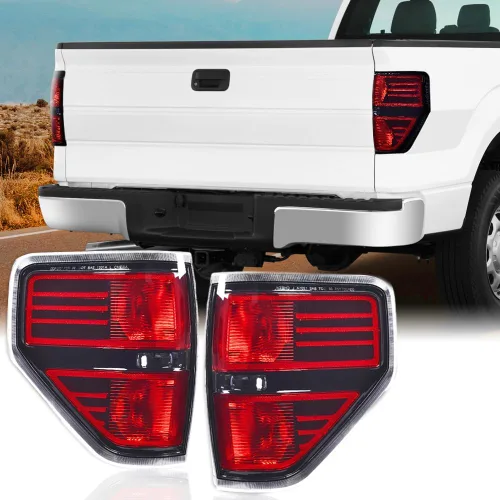 Vista 7 de G-PLUS Luces Traseras Lámpara Trasera, Compatible con Ford F150 2/4 Puertas 2009-2014, No Compatible con Modelos Flareside, No Compatible