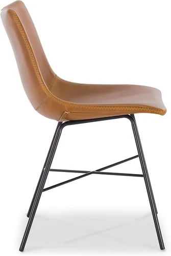 Vista 6 de Poly and Bark Paxton - Silla de comedor (2 unidades), color marrón