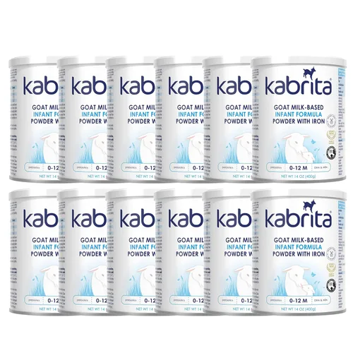 Kabrita Fórmula infantil en polvo a base de leche de cabra, diseñada para una digestión suave, alternativa suave a la leche de vaca, con hierro,