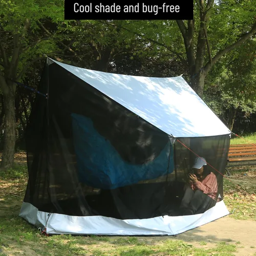 Vista 4 de Preself Screen House for Hammock Canoe Picnics Backyards Backpacking Camping Beach in Summer