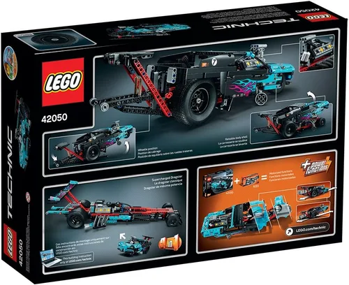 Vista 6 de Coche de juguete de Lego Technic Drag Racer 42050