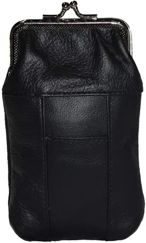 Estuche para cigarrillos con encendedor de cigarrillos de cuero para mujer, paquete de 100, bolsa de monedero, monedero, cartera para cigarrillos