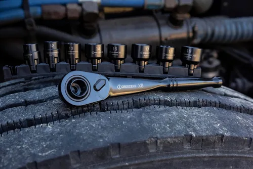 Vista 5 de Crescent Juego de herramientas mecánicas estándar de 25 piezas de 3/8 pulgadas de paso a través de X6 - CX6PT25