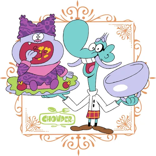 Vista 2 de Cartoon Network Chowder Mung Daal - Camiseta de manga corta para hombre y mujer