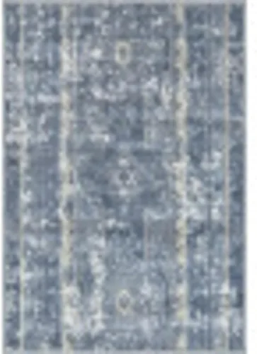 Vista 4 de Unique Loom Portland Collection - Alfombra de área (2 pies 2 pulgadas x 3 pies 1 pulgada, rectangular, azul/beige)