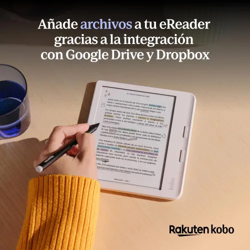 Vista 8 de Kobo Libra Colour eReader Pantalla Kaleido™ 3 de tinta E sin deslumbramiento de 7 pulgadas Opción de modo oscuro Audiolibros Resistente al