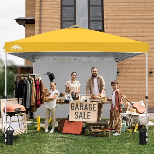 Vista 113 de EAGLE PEAK - Tienda de campaña desplegable con toldo, 1 pared lateral, fácil de montar, tienda para eventos, protección solar para exteriores, bolsa