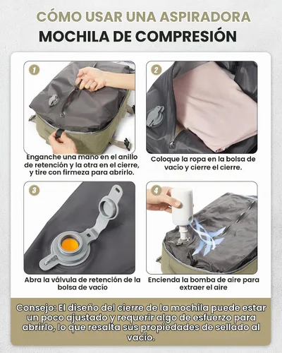 Vista 2 de VGCUB Mochila de viaje grande para mujer, mochila para laptop, a1-caqui, Moderno