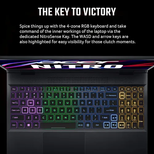 Vista 10 de acer Nitro 5 AN515-58-725A - Laptop para juegos Intel Core i7-12700H GPU NVIDIA GeForce RTX 3060 Pantalla IPS FHD de 15.6 pulgadas 144Hz 3ms