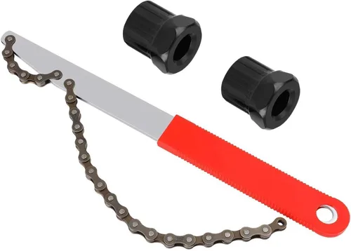 QKURT Kit de herramientas de extracción de casete de bicicleta, 3 herramientas de látigo de cadena de bicicleta con anillo de bloqueo de casete para