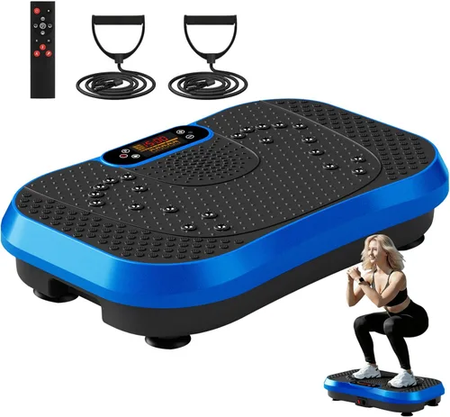 Vista 12 de SoftGym Vibration Plate Exercise Machine for Lymphatic Drainage,Power Vibrate Stand Shake Board 450 Lbs Capacity Whole Body Workout Waver with