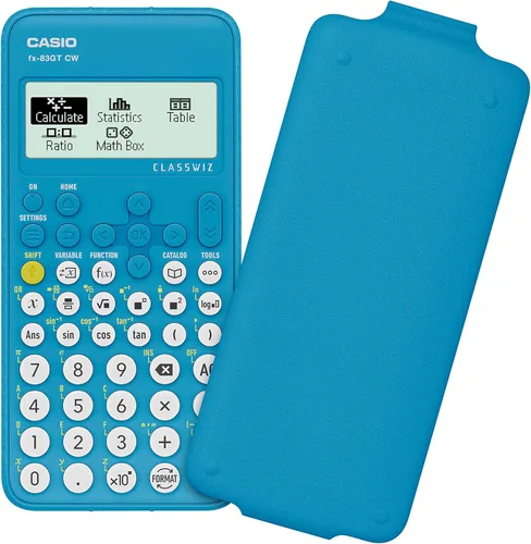 Vista 2 de Casio fx-83GTCW Calculadora científica azul