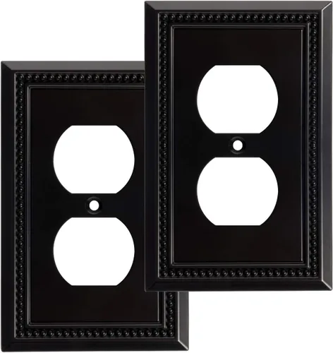 Vista 59 de Henne Bery Sunken Pearls - placa decorativa de pared, placa decorativa de pared, tapa de salida de la placa del interruptor, aleación de zinc sólida