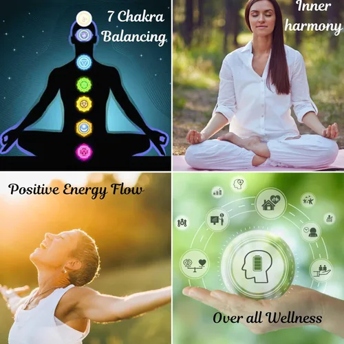 Vista 3 de Jet Mix - Péndulos de cono surtidos tallados en cadena para reiki (7)