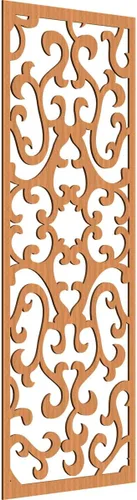 Vista 82 de 9 3/8 pulgadas de ancho x 24 3/8 pulgadas de alto x 1/4 de alto Smithfield paneles de pared de madera con calado, abedul Birch