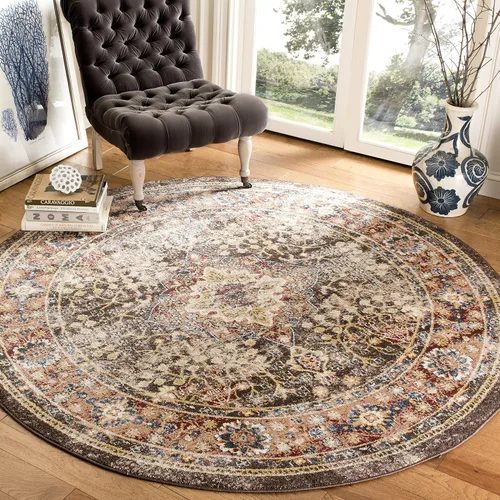 Vista 19 de Safavieh Bijar Collection BIJ652A - Alfombra de área tradicional oriental vintage marrón (Brown / Rust)