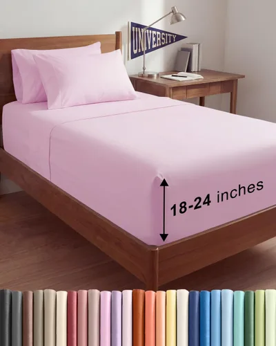 Vista 170 de Juego de sábanas de tamaño king, transpirables, refrescantes, con esquinas extraprofundas de 18-24 pulgadas, de ajuste fácil, supersuaves, sin