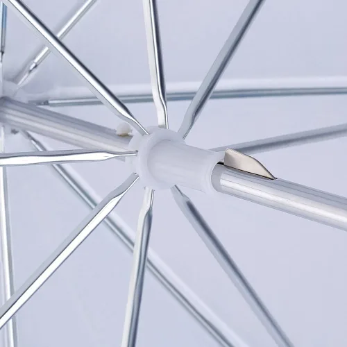 Vista 4 de Neewer® Paquete de 2 paraguas suave translúcido blanco de 33 pulgadas para fotografía y estudio de video