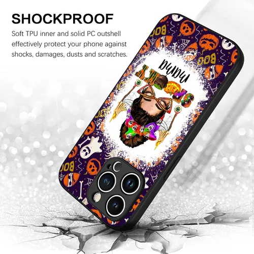 Vista 5 de Funda de teléfono compatible con iPhone 15, 14, 13, 12, 11 Pro Max, Samsung Galaxy S23 S22 S21 S20 FE A14 A54 A53 A03S A13 Note 20 10