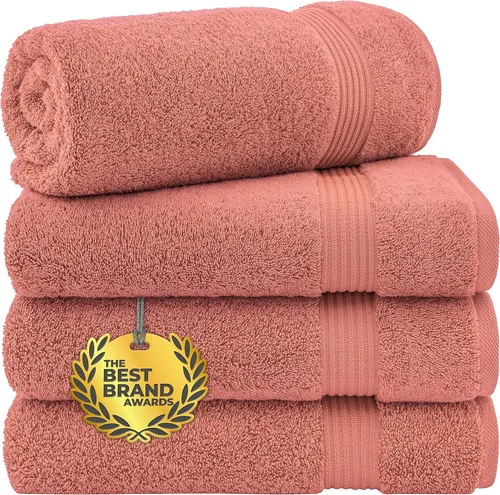 Vista 36 de Cotton Paradise 100% Cotton Turkish Washcloth Set for Bathroom, 4 Piece Soft Absorbent Small Hand Face Towels Wash Rags, Lilac
