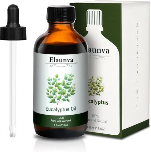 Aceite Esencial de Eucalipto, 4 Fl.Oz (118ML) Aceites 100% Puros y Naturales para Difusores de Aromaterapia, Humidificadores, Fabricación de Velas y
