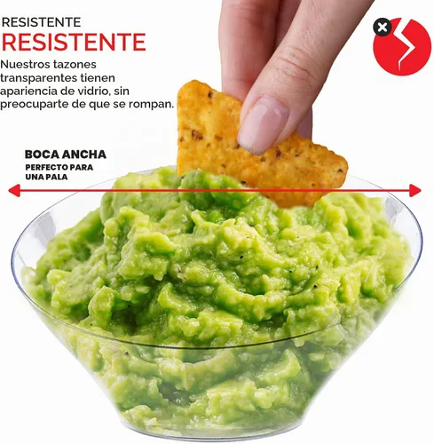 Vista 5 de Cuencos de servir de plástico negro de 54oz (4 paquetes) Grandes cuencos desechables para aperitivos, caramelos, contenedores para buffet, papas