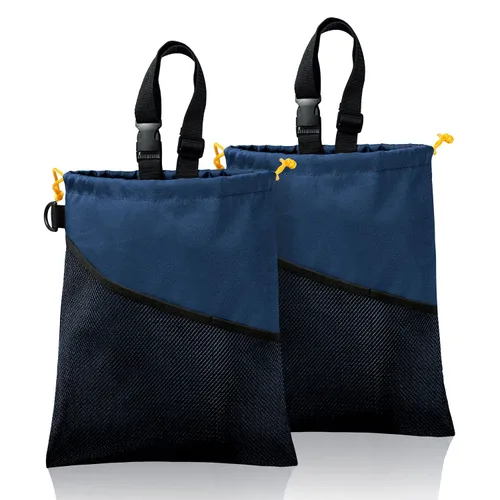 Vista 12 de GNEGNI 2 botes de basura para automóvil, bolsa de basura colgante para automóvil con forro impermeable a prueba de fugas