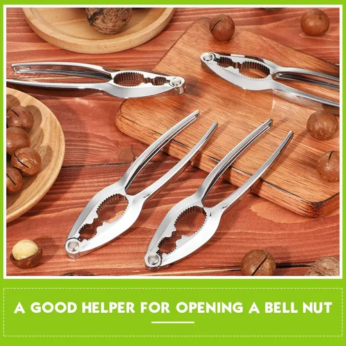 Vista 6 de Therwen Paquete de 50 galletas de nuez a granel, resistentes para nueces, mariscos, cangrejos, patas de cangrejo, herramienta para abridor