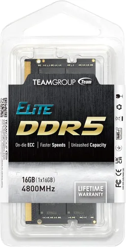 Vista 8 de TEAMGROUP Elite SODIMM DDR5 16 GB 4800 MHz (PC5-38400) CL40 sin ECC sin búfer 1.1V 262 pines Módulo de memoria para portátil Ram