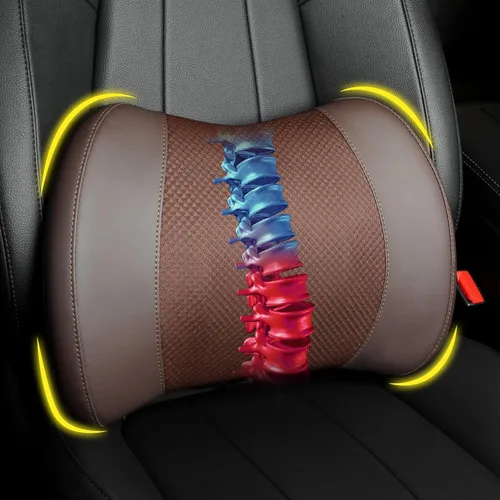 Vista 17 de Almohada de soporte lumbar Lofty Aim para coche, almohada lumbar de espuma viscoelástica para alivio del dolor lumbar - Cojín para la espalda al