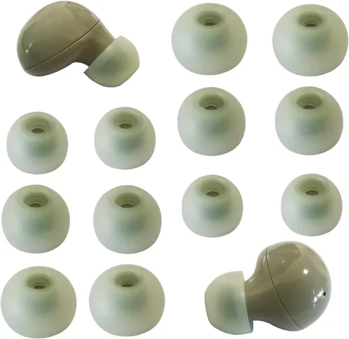 Vista 7 de Almohadillas de silicona para Galaxy Buds 2 a prueba de polvo de malla fina de repuesto para Samsung Galaxy Buds2/Galaxy Buds Negro