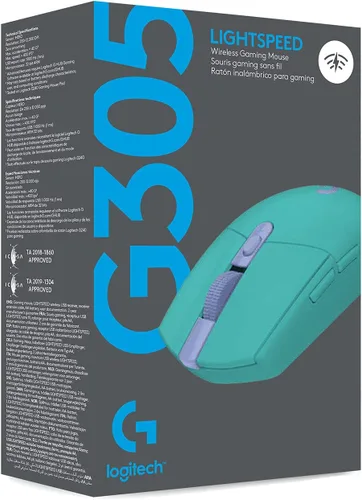 Vista 10 de Logitech G Mouse inalámbrico para juegos 305 LIGHTSPEED sensor Hero 12K 12000 DPI ligero 6 botones programables duración de la batería de 250 horas