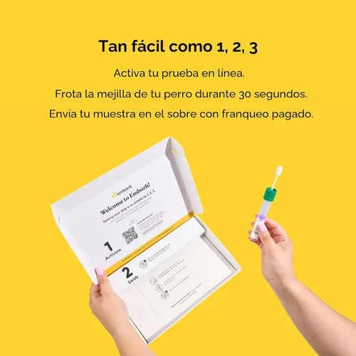 Vista 6 de Kit de identificación de raza Embark - Kit de prueba de ADN para perros más preciso - 99% de precisión en la ascendencia de raza para perros de raza