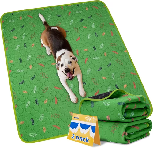 Vista 13 de Sunheir - Almohadillas lavables reutilizables para orina perros y entrenar mascotas, diseñadas para parques de juegos interiores, impermeables