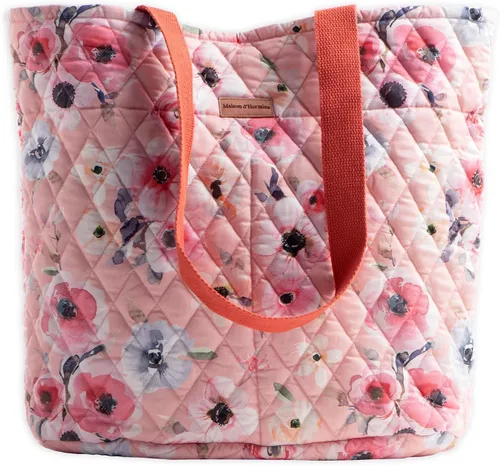 Vista 46 de Bolsas de compras Maison d' Hermine Bolsa de lona acolchada con bolsillos con cremallera Bolso pequeño reutilizable Bolsa de comestibles