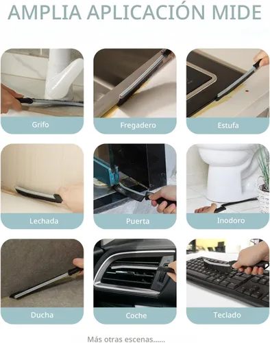 Vista 7 de SXhyf Cepillo de limpieza para grietas - Cepillo de limpieza de lechada, suministros de limpieza para el hogar, herramientas de limpieza de huecos