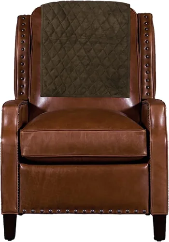 Vista 10 de D DOLLY LAMB Funda para reposacabezas de silla reclinable de piel de ante para el hogar y la oficina, sofá, sofá biplaza, protector de muebles