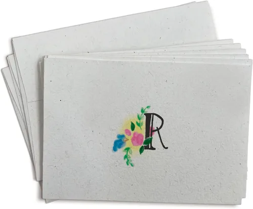 Vista 20 de Sugartown Greetings Tarjetas de nota con monograma floral - 24 tarjetas de papelería con sobres (Letra B)