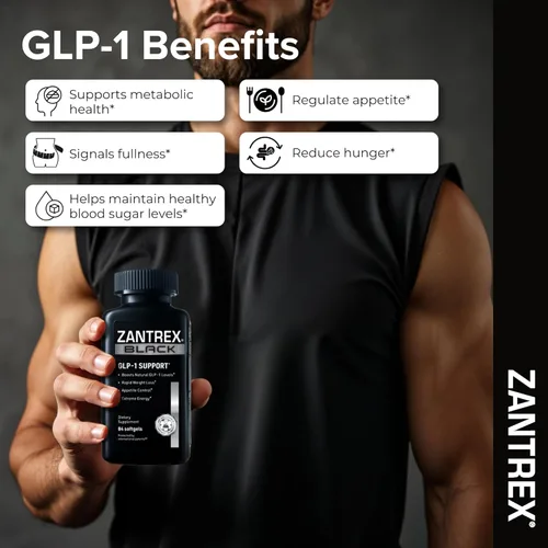Vista 4 de Zantrex Black – Aumenta naturalmente el GLP-1 y el metabolismo Energía termogénica, fórmula para el control de peso 60 píldoras