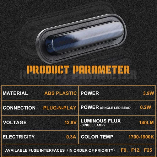 Vista 12 de 5 luces LED delanteras para parrilla compatibles con accesorios Ford Bronco 2021 2022 2023 2024 2/4 puertas Badlands Wildtrak Everglades y primera