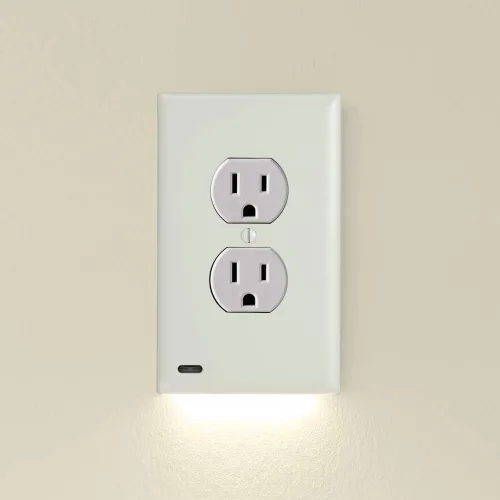 Vista 11 de Individual - SnapPower GuideLight [para decoración estándar, no para enchufes GFCI] - Luz nocturna - Placa de pared para tomacorriente eléctrica